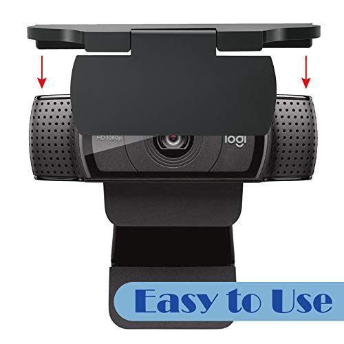 imluckies Webcam Cover for Logitech C920/ C920x/ C930e/ C922x/ C922 HD Pro Stream Webcam, Physical Anti-Peeping, Camera Privacy Shutter Cover Protect Lens and Security, Black - Image 3