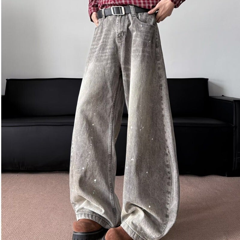 Unisex Classic Denim Jeans Loose Fit Daily Outdoor Wear - Image 1