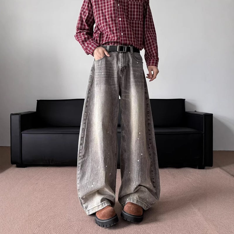 Unisex Classic Denim Jeans Loose Fit Daily Outdoor Wear - Image 3