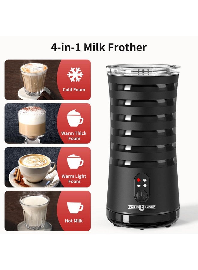 PARIS RHÔNE Paris Rhône Milk Frother, 4-in-1 Milk Steamer and Frother, Hot & Cold Foam Milk Warmer with Temperature Control, Auto Shut-Off Frothers for Coffee, Latte, Cappuccino, Macchiato  - Image 3