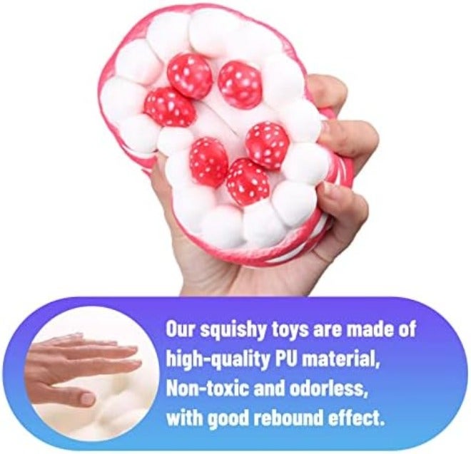 Anboor Slow Rising Cake Squishy Toy - Kawaii Stress Relief Collectible, Random  Color - Image 5