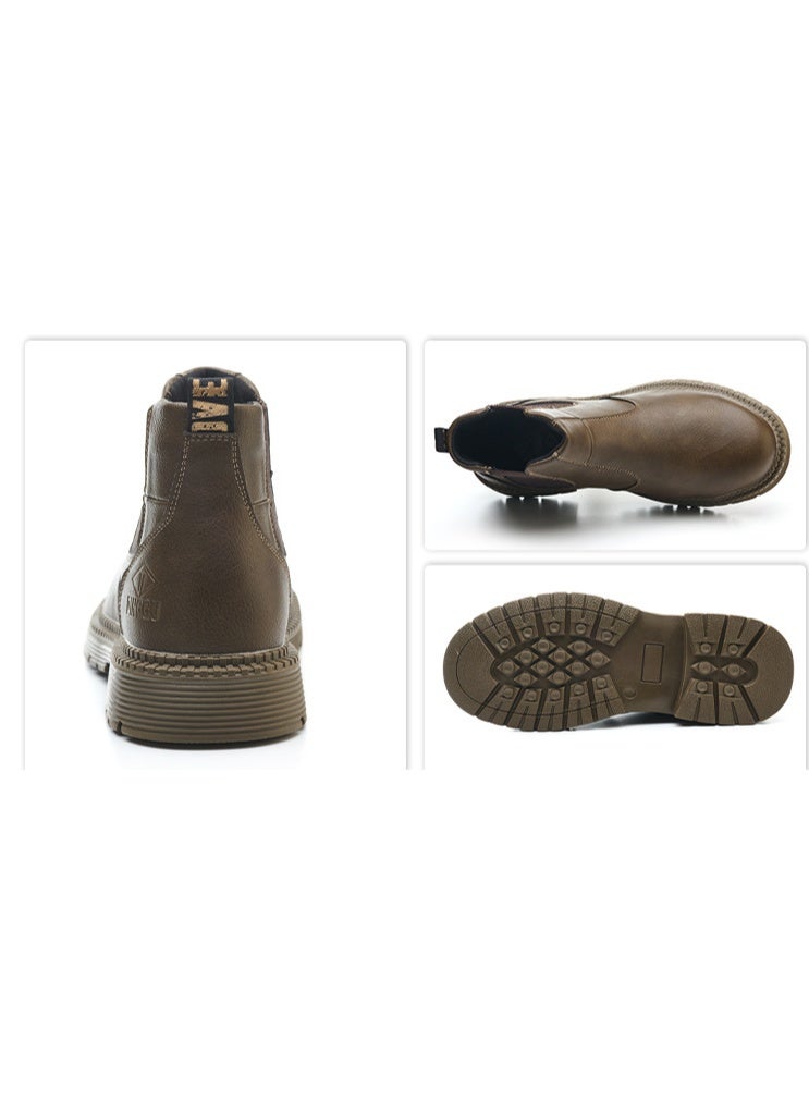 NIBEMINENT Waterproof Safety Boots Men Indestructible Steel Toe Work Boots Anti-smash Stab-resistant Safety Shoes Biker Botas Para Hombre - Image 2