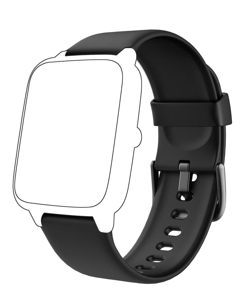 GRV Smart Watch Band Replacement Strap FC1 Smart Watch (Black) - Image 1