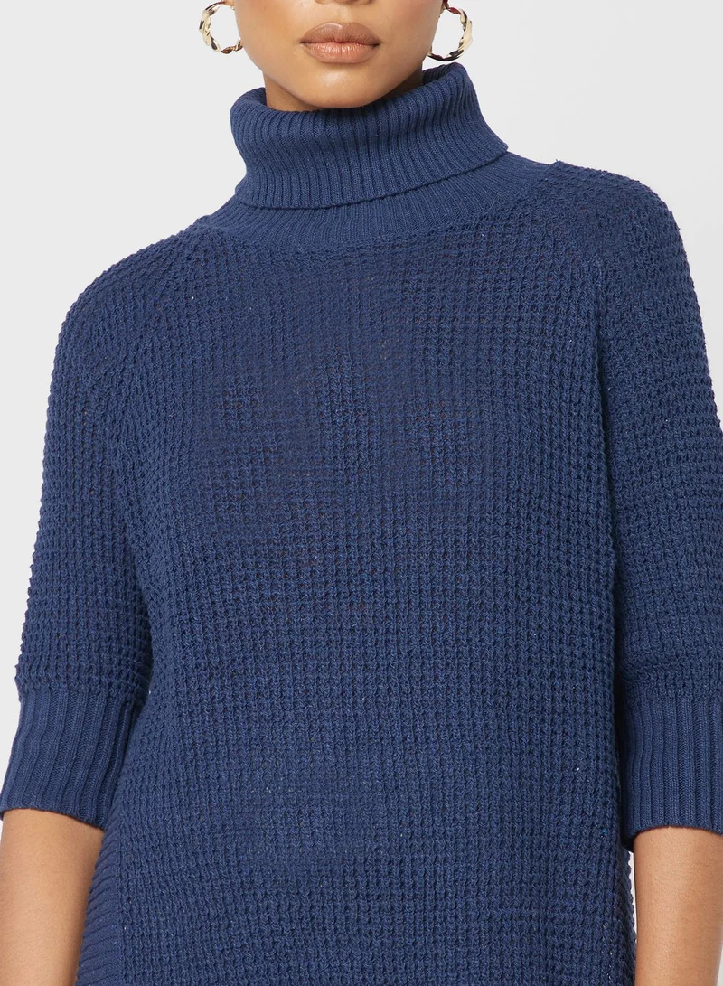 Khizana Turtleneck Tunic Sweater