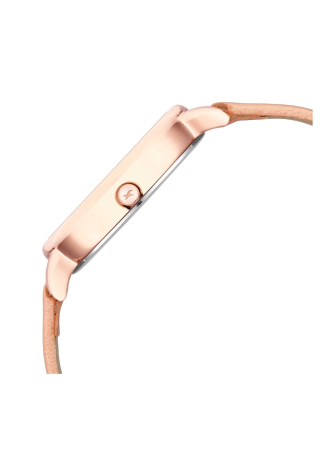 fastrack ساعة فاستراك جليتش أنالوج بمينا من الذهب الوردي للنساء - 6234WL01، ساعة أنالوج من الذهب الوردي - Image 4