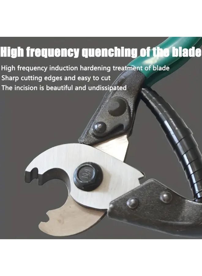 قاطع الكابلات الأخضر للأسلاك والكابلات وسلك الحديد والكهربائيين والصناعي والبناء المنزلي - Image 3