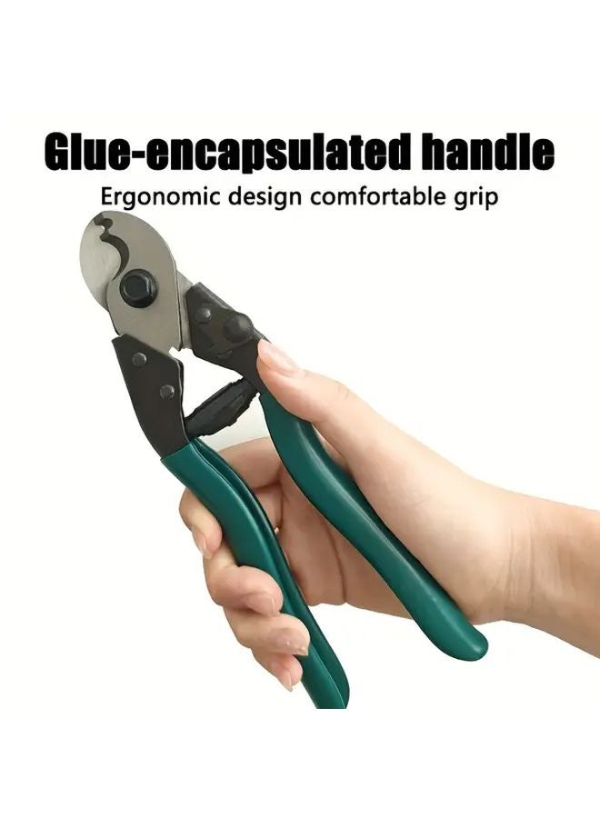 قاطع الكابلات الأخضر للأسلاك والكابلات وسلك الحديد والكهربائيين والصناعي والبناء المنزلي - Image 2