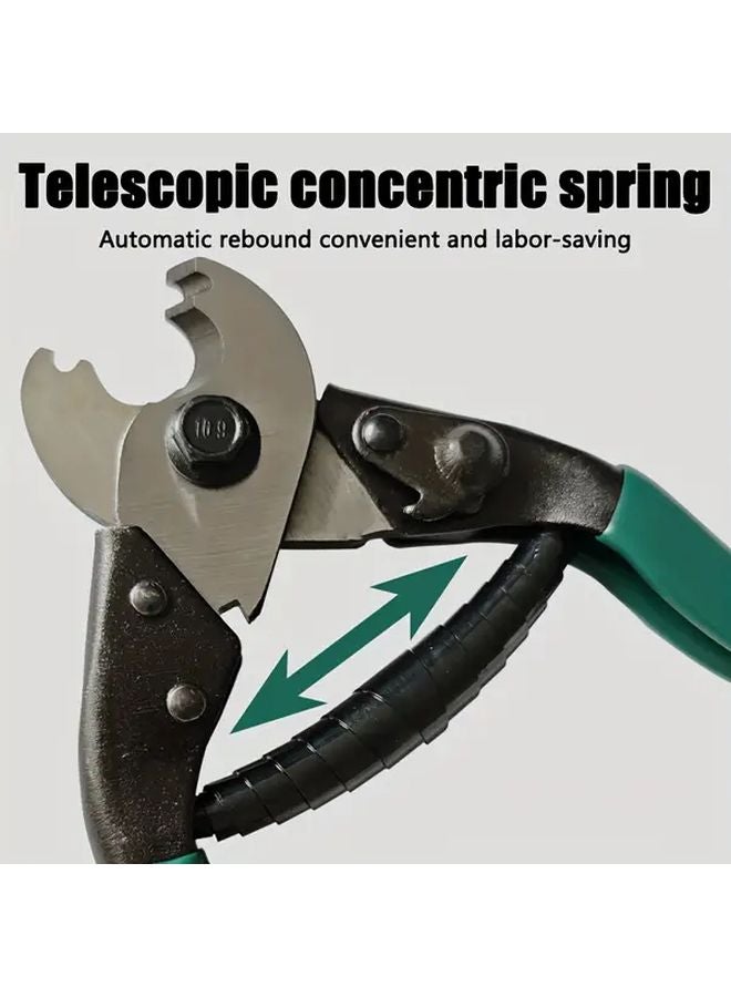 قاطع الكابلات الأخضر للأسلاك والكابلات وسلك الحديد والكهربائيين والصناعي والبناء المنزلي - Image 5