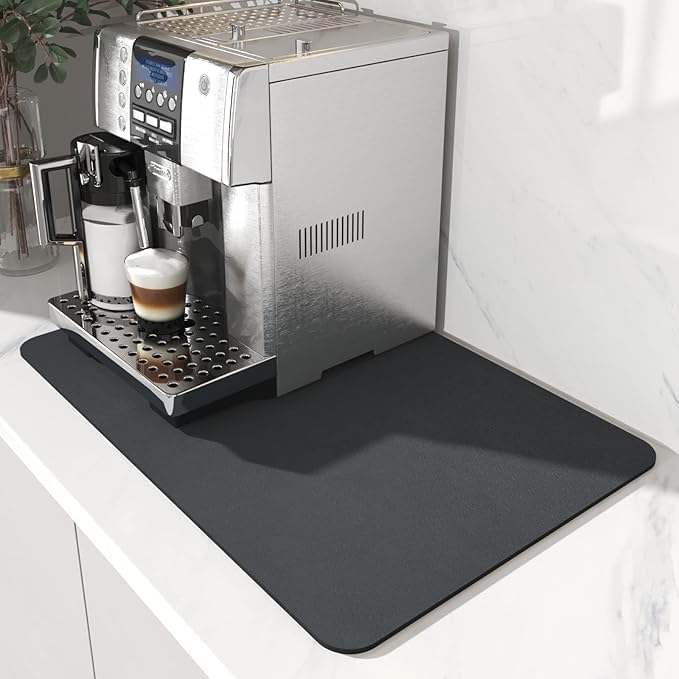 SWEEVAN New Dish Drying mat for Kitchen Water Absorbent mat Drying mat for Kitchen Utensils Large Dry mat for Kitchen Utensils Drying mat Water Absorbent mats for Kitchen Items 40X60 - Image 1