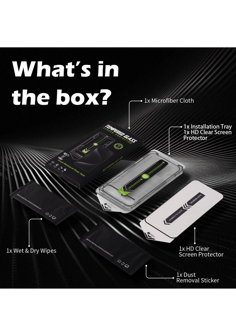 Toby HD Tempered Glass Screen Protector for iPhone 14 Plus 2 Pack - Image 4