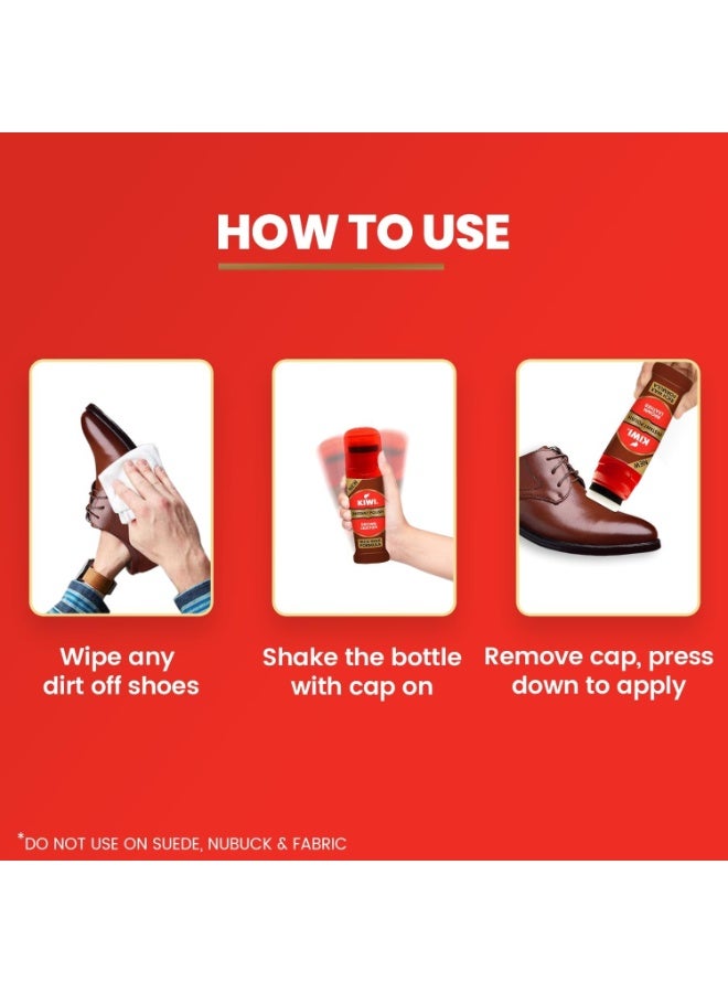 Kiwi Quick Shoe Polish - 75 ml - Brown - Image 5