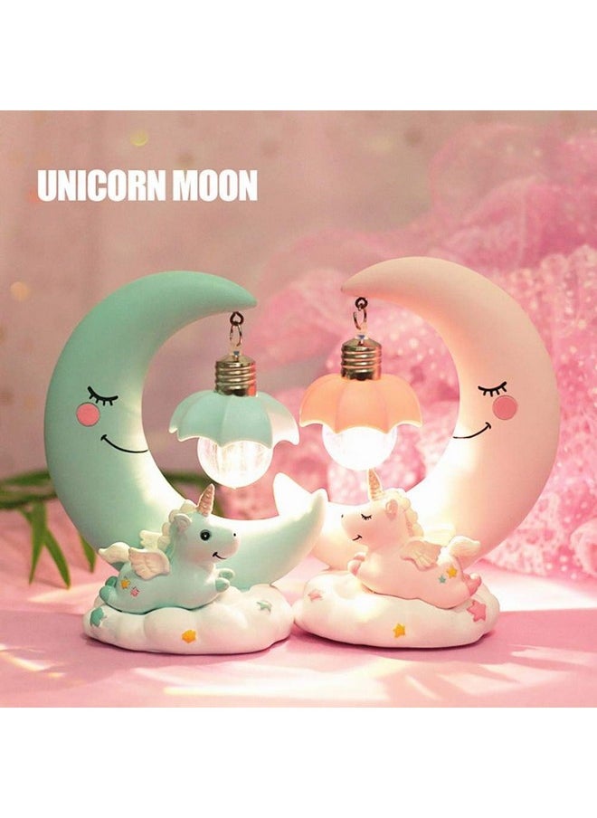 Geekmonkey Ceramic Unicorn Lamp Led Night Light Unicorn Lamp Lamp For Kids Pink Or Blue Color Available  - Image 3