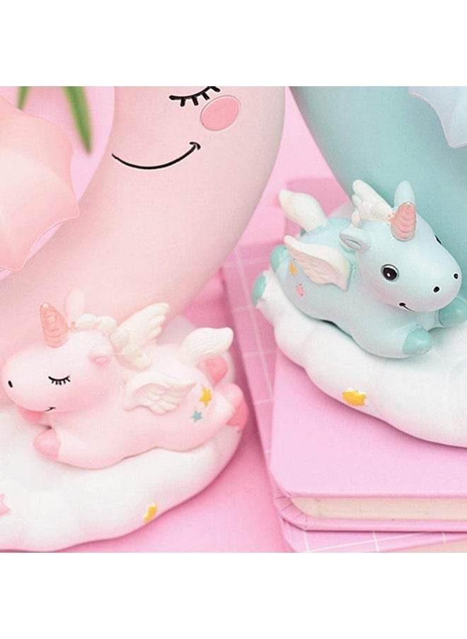 Geekmonkey Ceramic Unicorn Lamp Led Night Light Unicorn Lamp Lamp For Kids Pink Or Blue Color Available  - Image 4