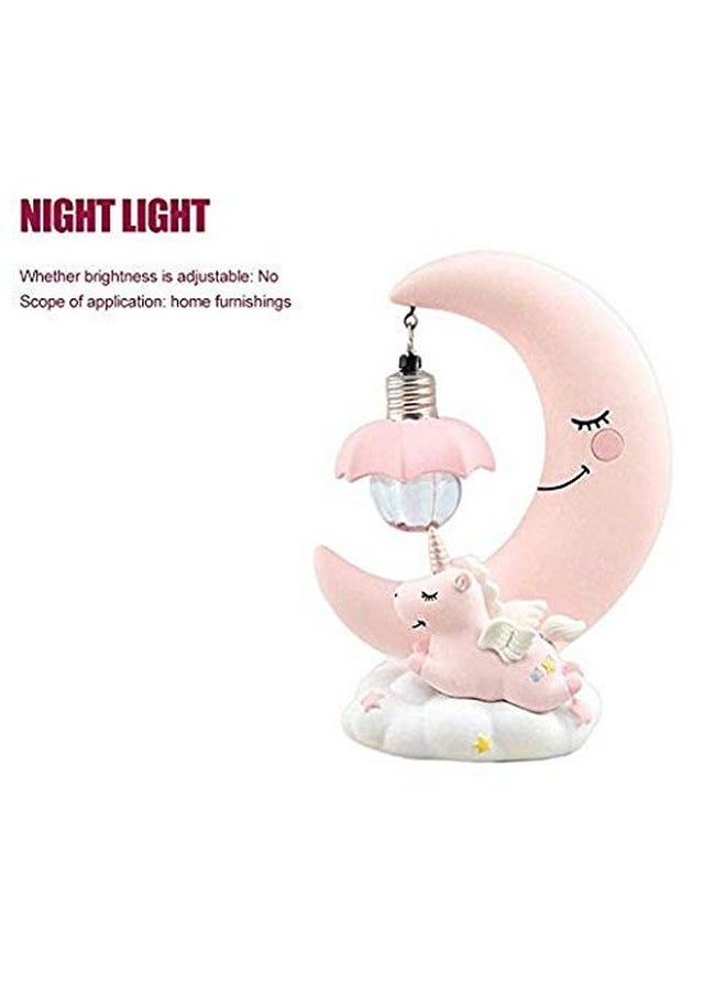 Geekmonkey Ceramic Unicorn Lamp Led Night Light Unicorn Lamp Lamp For Kids Pink Or Blue Color Available  - Image 2