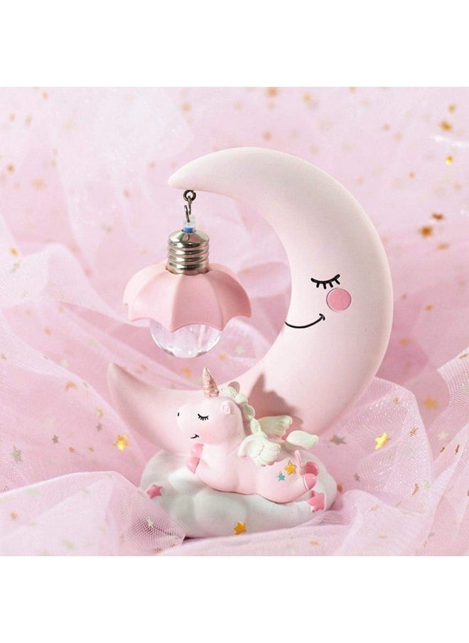 Geekmonkey Ceramic Unicorn Lamp Led Night Light Unicorn Lamp Lamp For Kids Pink Or Blue Color Available  - Image 5