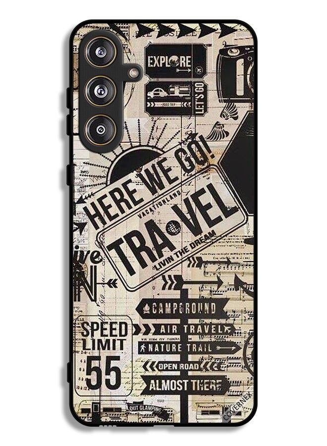 Covernex Samsung Galaxy M55 5G Protective Case Cover Here We Go Travel - Image 1