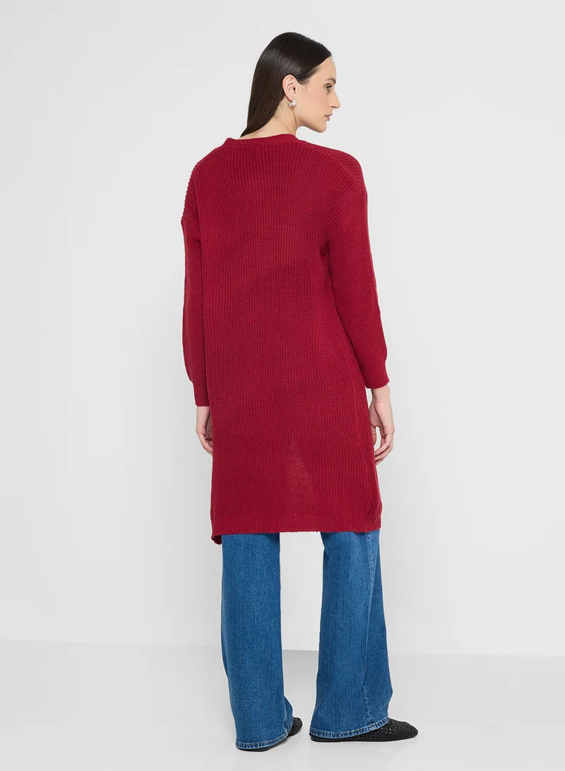 ايلا Open Cable Knit Cardigan