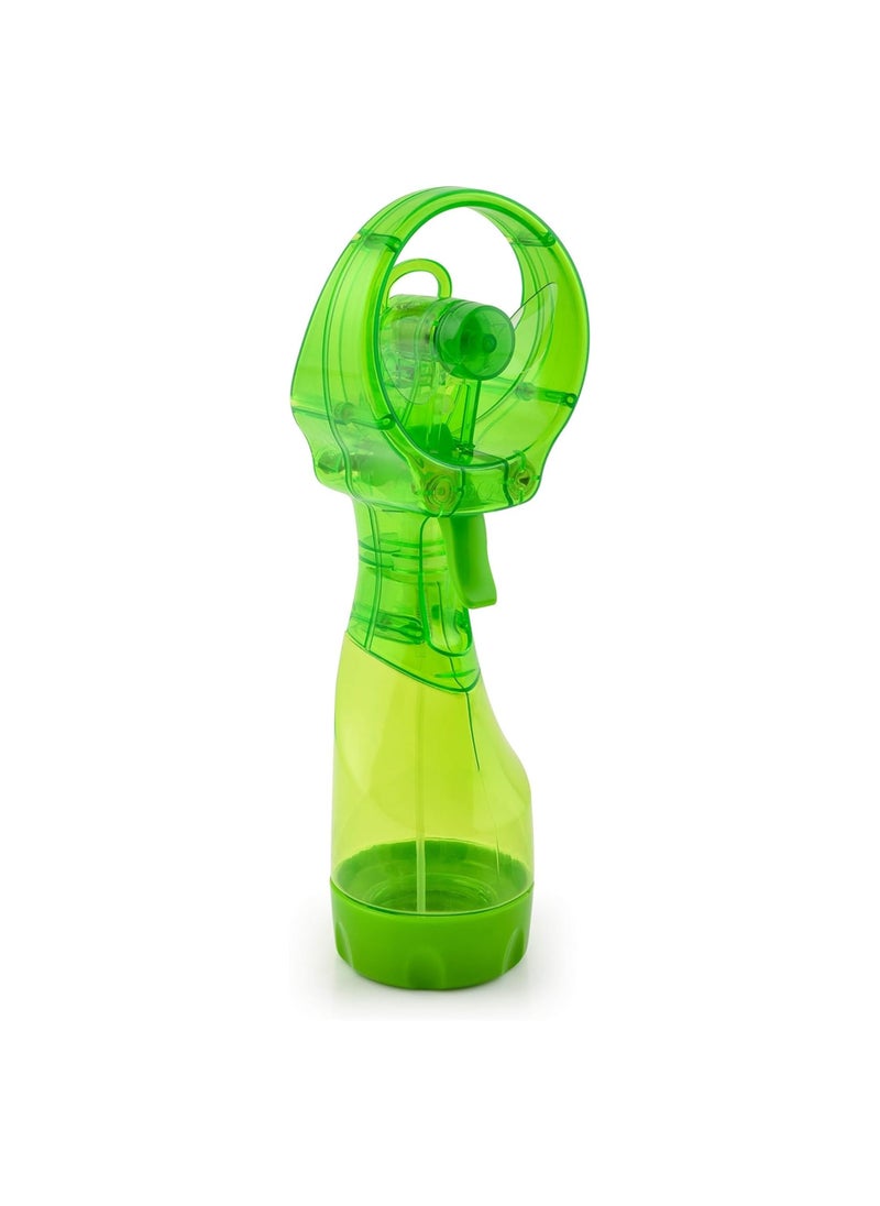 O2COOL O2COOL Deluxe Handheld Battery Powered Water Misting Fan Green 
