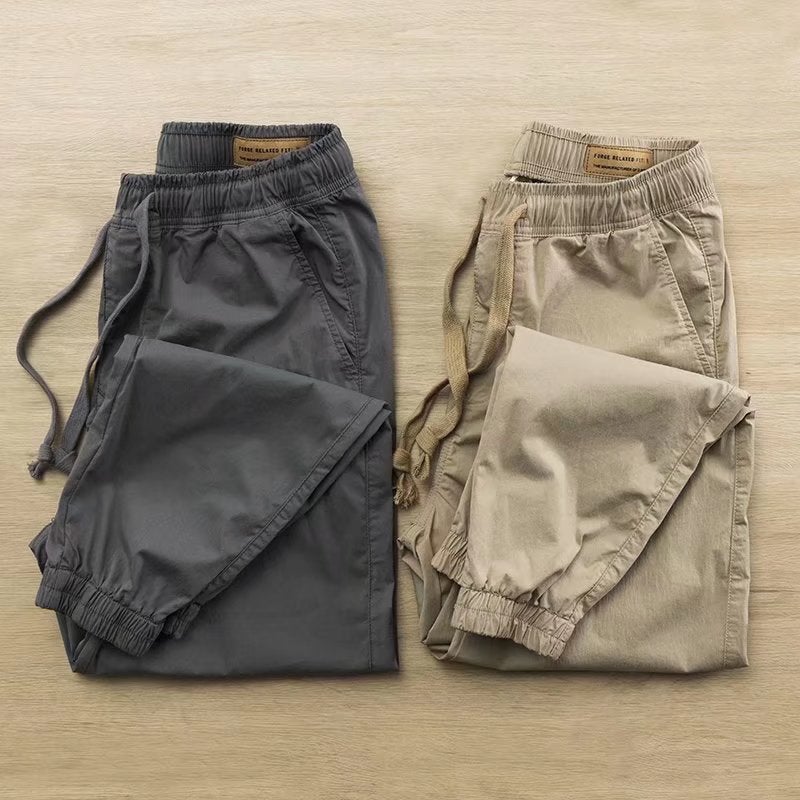 Wear-Resistant Work Pants For Construction Site Auto Repair Workers To Work Men'S Autumn And Summer Leisure Loose Labor Protection Pants - Image 1