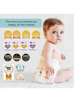Kit & Kin KIT & KIN Eco Friendly Baby Diapers Size 4 | Soft Flash Dry Disposable Diapers, Superior Leak Protection Hypoallergenic for Skin Protection Baby Diapers (Size 4 - Pack of 32)  - Image 3