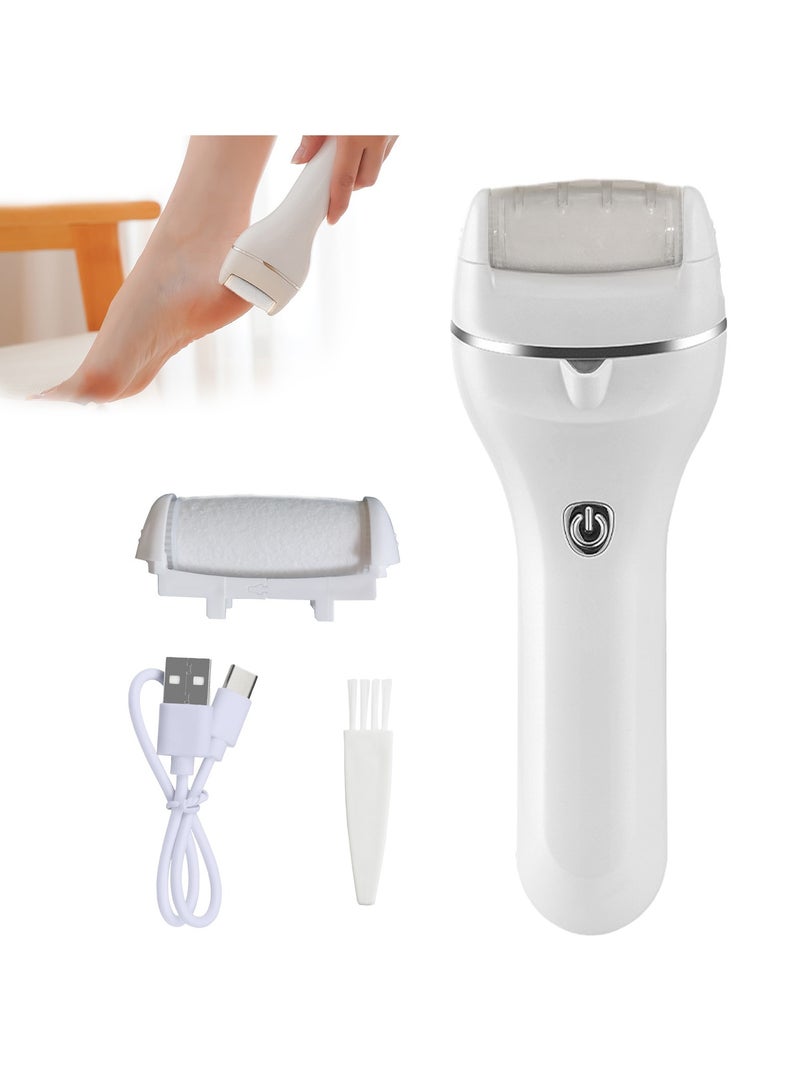 ACYYH Electric Callus Remover, Recharable Electronic Feet File Pedicure Foot File Foot Rasp with IPX6 Waterproof Design for Dry Cracked Dead Skin with 2 Roller Heads, 3 Speed - Image 1