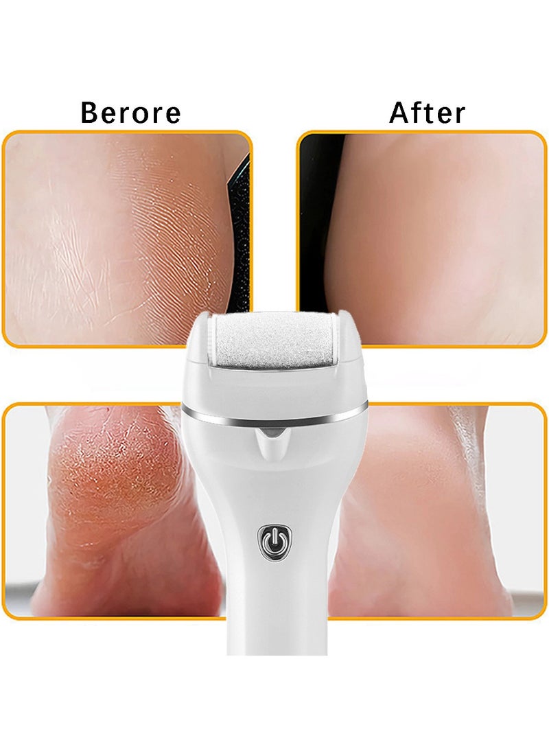 ACYYH Electric Callus Remover, Recharable Electronic Feet File Pedicure Foot File Foot Rasp with IPX6 Waterproof Design for Dry Cracked Dead Skin with 2 Roller Heads, 3 Speed - Image 5