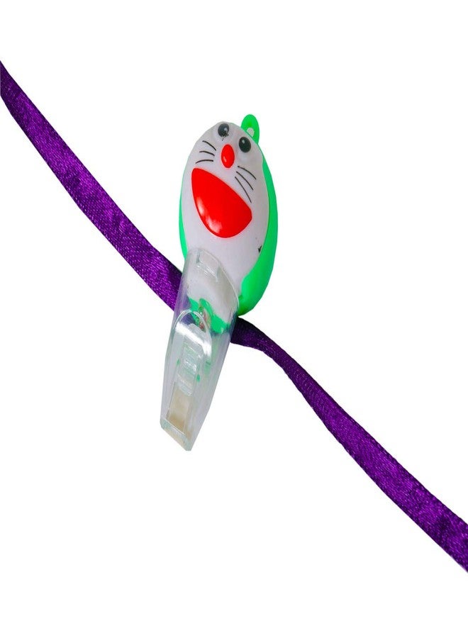 Suninow ONKAR RED Green Bead,RED Green LUMBA and LED DOREMON Rakhi THALI Combo - Image 2