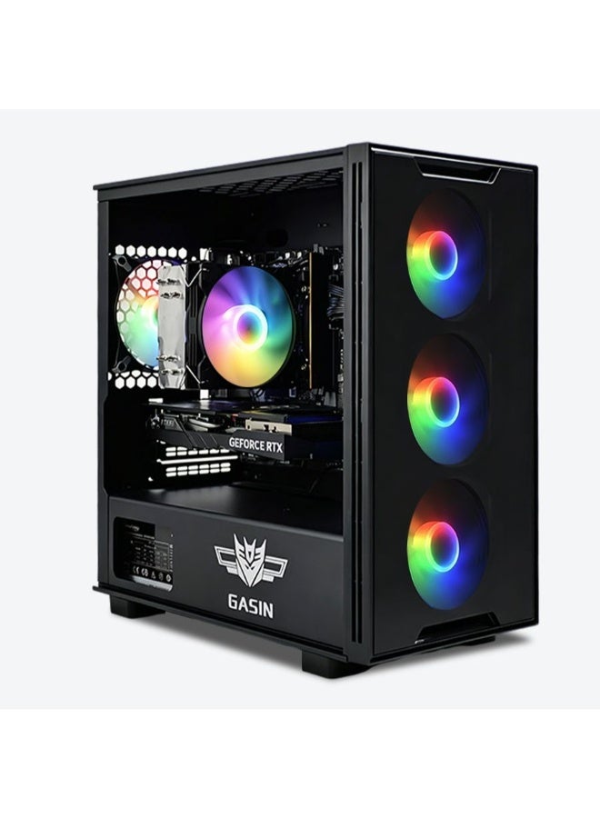 غاز جهاز ألعاب الكمبيوتر 4060 مع معالج كور I5-12400F/بطاقة رسومات NVIDIA GeForce RTX 4060/قرص SSD سعة 1TB/ذاكرة RAM سعة 16GB DDR4/نظام ويندوز 11 - Image 1