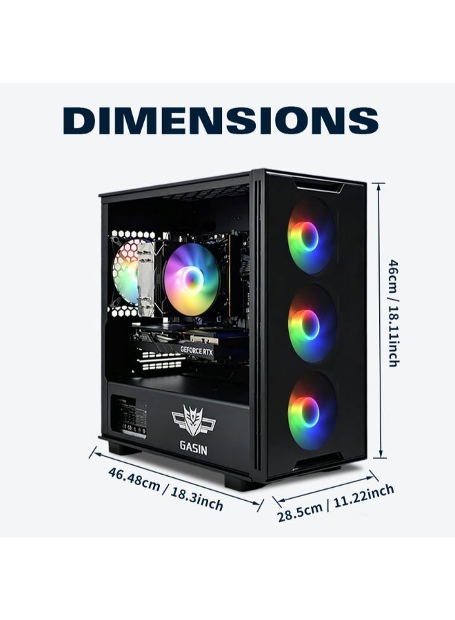غاز جهاز ألعاب الكمبيوتر 4060 مع معالج كور I5-12400F/بطاقة رسومات NVIDIA GeForce RTX 4060/قرص SSD سعة 1TB/ذاكرة RAM سعة 16GB DDR4/نظام ويندوز 11 - Image 5