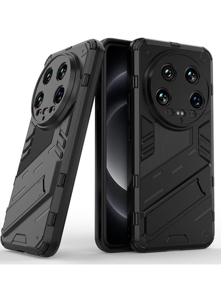 Case Compatible with Xiaomi 14 Ultra with Expanding Stand and Shockproof TPU Bumper, Military Grade Anti-Fall Protection Cover for Xiaomi 14 Ultra - Image 1