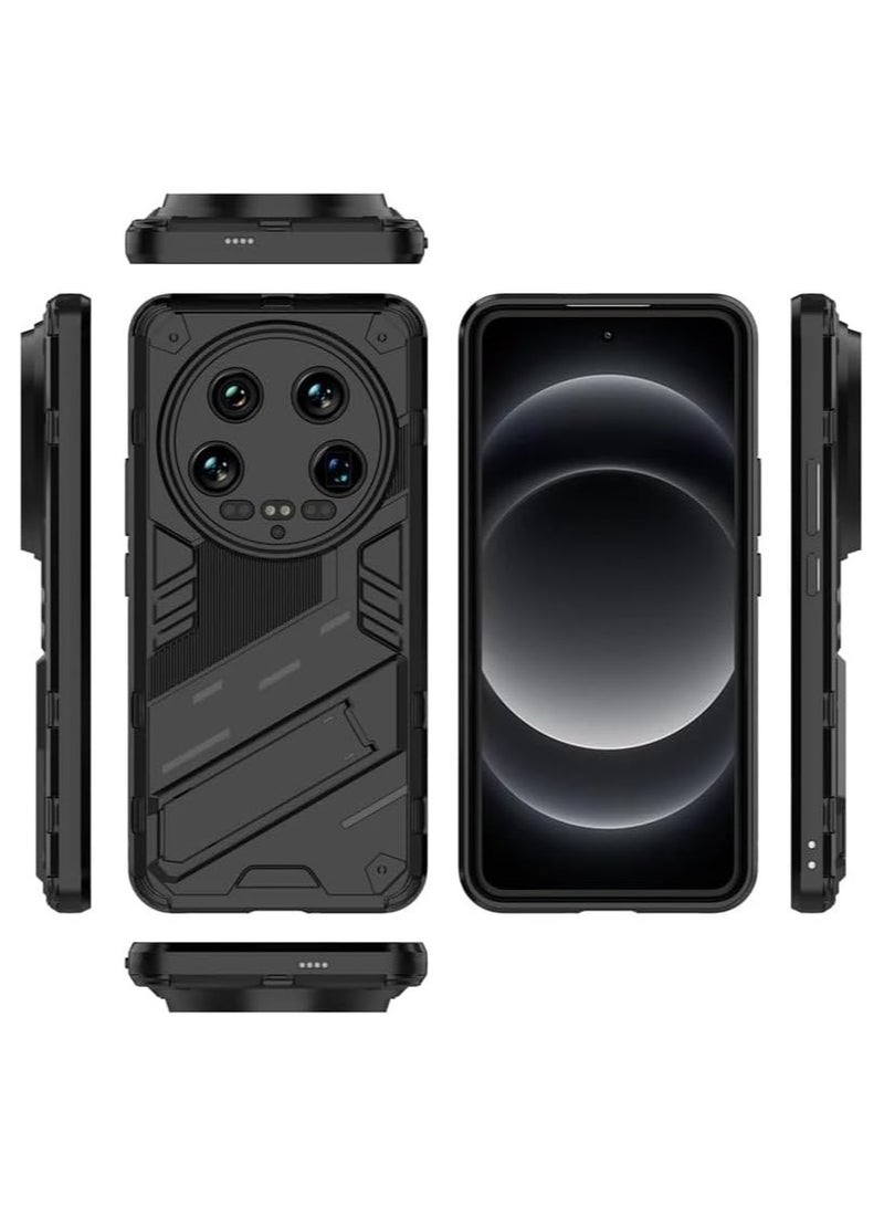 Case Compatible with Xiaomi 14 Ultra with Expanding Stand and Shockproof TPU Bumper, Military Grade Anti-Fall Protection Cover for Xiaomi 14 Ultra - Image 2