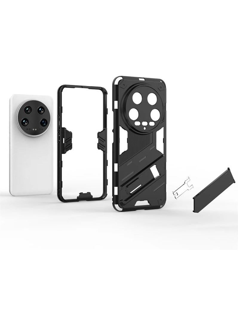 Case Compatible with Xiaomi 14 Ultra with Expanding Stand and Shockproof TPU Bumper, Military Grade Anti-Fall Protection Cover for Xiaomi 14 Ultra - Image 4
