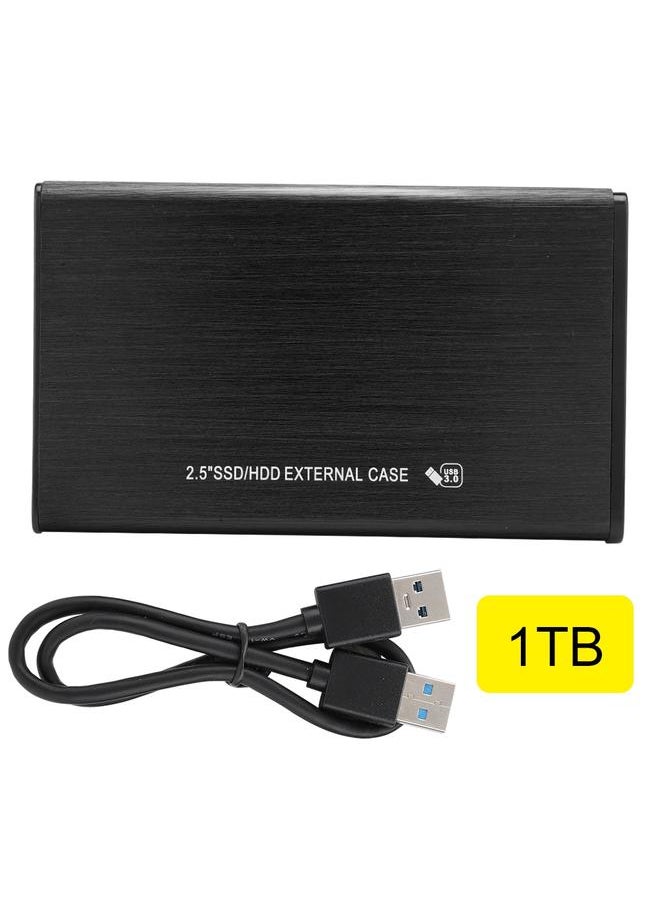 Thoraya HTH-YP001 قرص صلب محمول USB3.0 SATA 2.5 بوصة مع صندوق قرص صلب (أسود 1 تيرابايت)  - Image 1