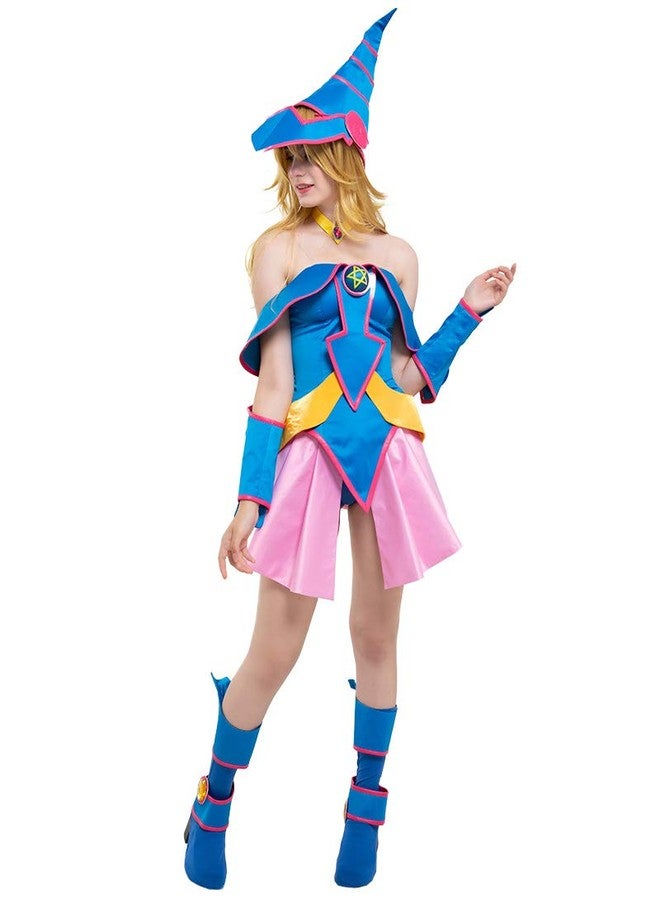 Cosplay.fm Women‘s Magical Girl Cosplay Costume Outfit Magician with Hat (S, Multicolored) - Image 2