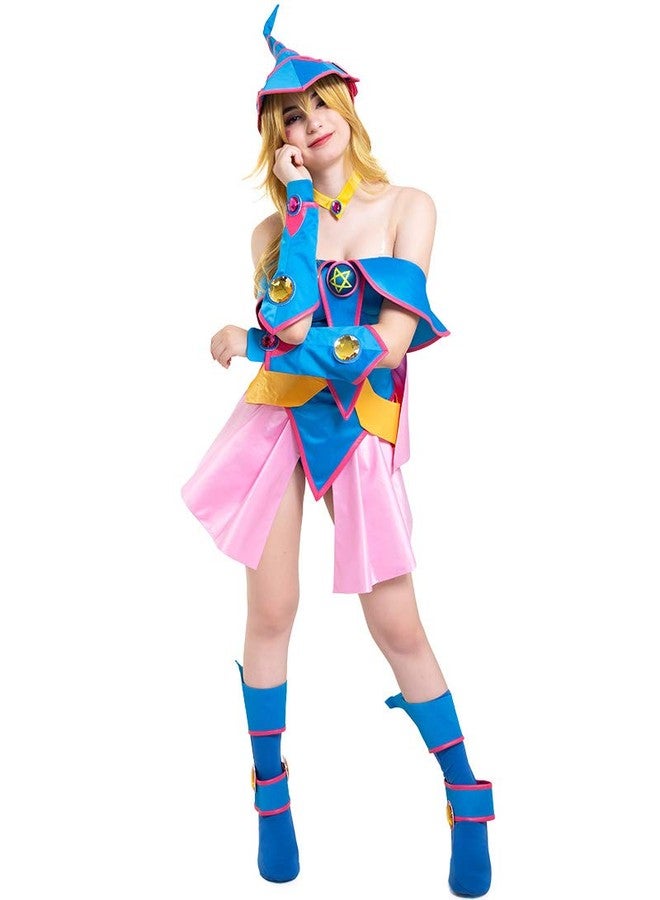 Cosplay.fm Women‘s Magical Girl Cosplay Costume Outfit Magician with Hat (S, Multicolored) - Image 1