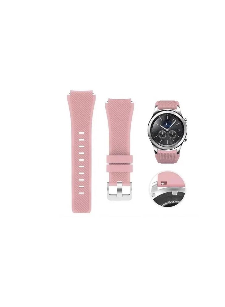 Silicone Replacement Sports  Strap Band For Samsung  S3 Classic Light Pink Colour - Image 2
