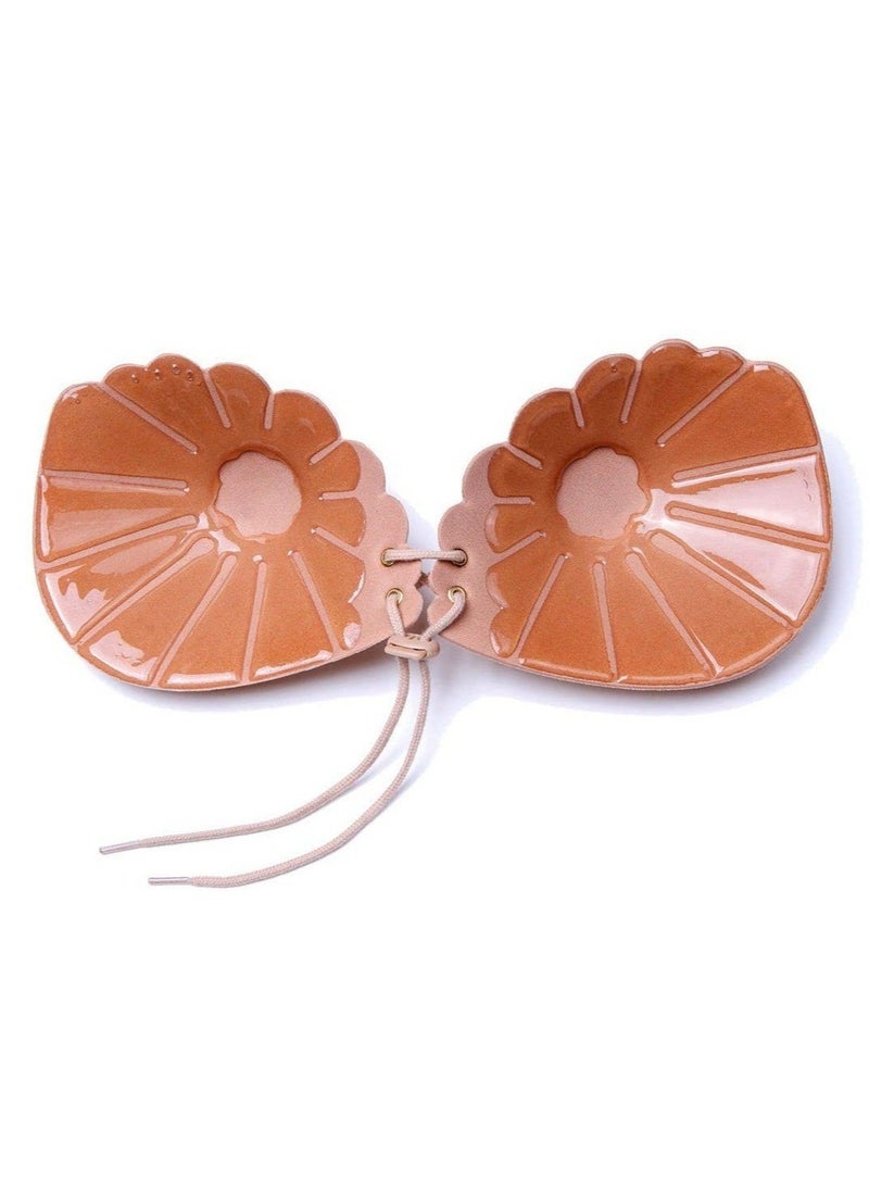 Generic - Silicone Nipple Covers, Shell-shaped Nipple Cover, Invisible Bra Breast Adhesive Bra for Women Reusable - Image 1
