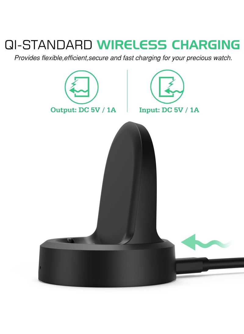 Wireless Charger Dock For Samsung Gear S3 Classic Black - Image 4