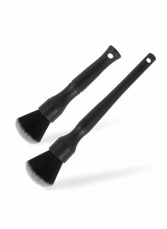KASTWAVE Car Detailing Brush Kit - Auto Detail Brush Set Interior Exterior No Scratch Microfiber Detailing Supplies for Cleaning Air Vent Engine Bay Dashboard Seat Wheel (2 Pack)  - Image 1
