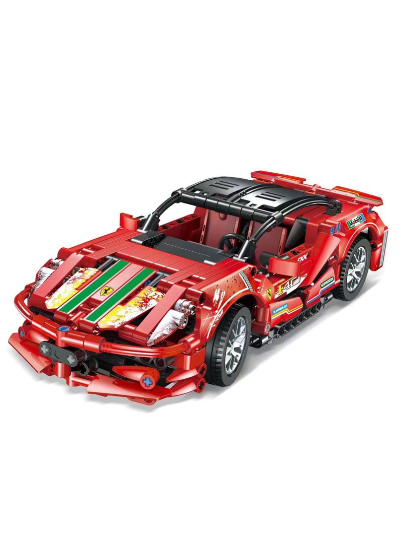 Nabi - Project Machine Car Building Blocks Realistic Model Toy 522+ Parts Building Blocks Super Car Pull Back Racing Car - Image 1