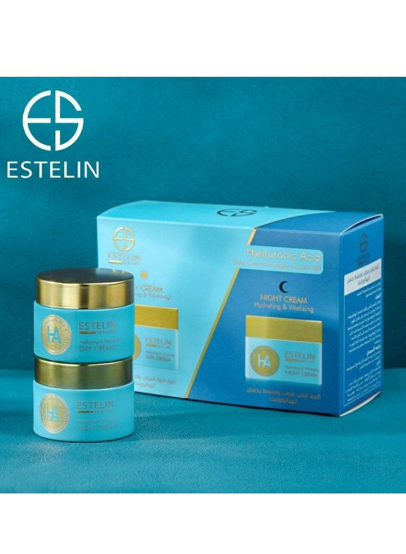 ESTELIN Hyaluronic Acid Day Cream & Night Cream Set 2 pcs - Image 2