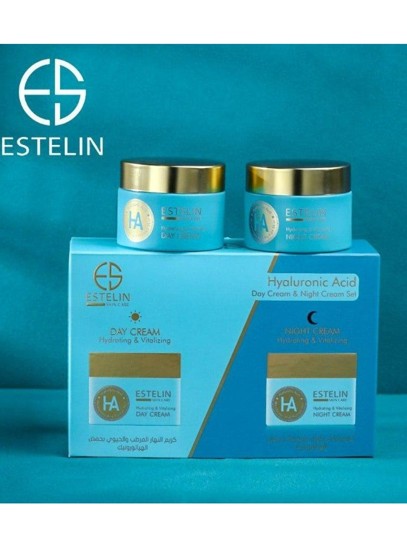 ESTELIN Hyaluronic Acid Day Cream & Night Cream Set 2 pcs - Image 3