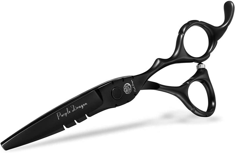 Purple Dragon Professional Japan 440C Hair Salon Cutting Shear and Barber Thinning Scissor Hairdressing Shear Set with Bag - Image 5