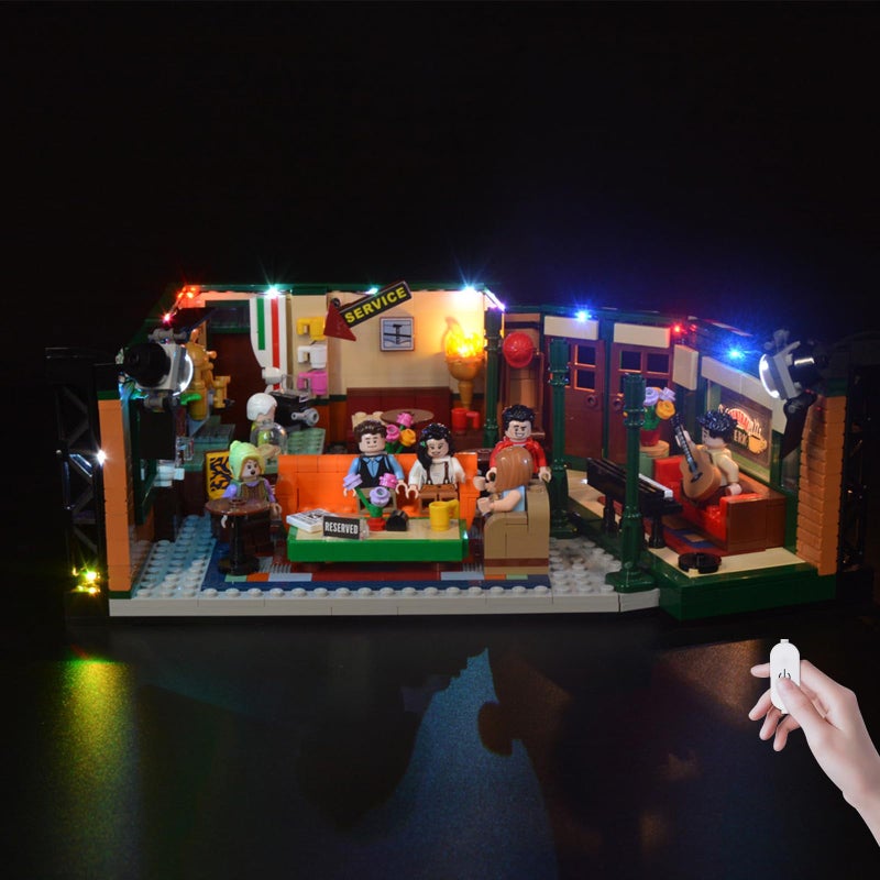 BrickSoul Upgrade Light Kit for Lego 21319 Friends Central Perk Building Set with ONOff Dimmer Switch Hidden Cable Tech Easy Install Lighting Set 21319 Set NOT Included - Image 3