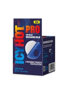 Icy Hot PRO Pain Relief Massaging Balm with Easy-Grip Applicator for Muscles & Joints, Fast-Acting, Moisturizing Formula with Maximum-Strength Menthol & Camphor, 1.25 Oz.  - Image 1