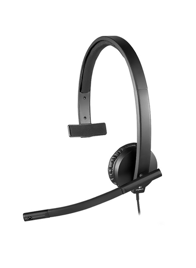 Logitech H570e Mono USB Headset - Business Series Black - Image 4