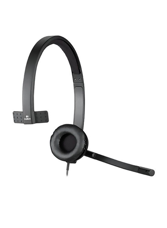 Logitech H570e Mono USB Headset - Business Series Black - Image 5