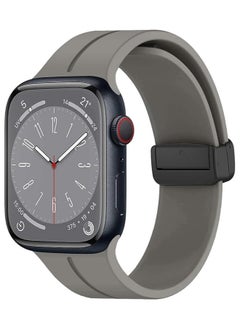 Magnetic for Apple Watch Band 49mm 45mm 44mm  42mm Women men,Silicone Sport Strap Replacement WristBands for Apple Watch Series 9/ultra 2/8/ultra/7/SE/SE 2nd/6/5/4/3/2/1,iWatch Bands