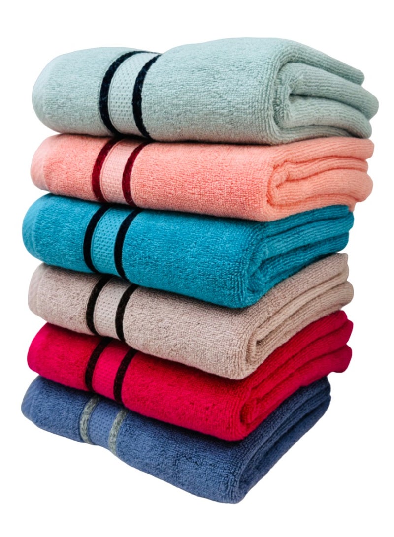 Hayat SOLID-Premium Quality 100% Cotton Hand Towels-Turkish Brand- Multipurpose Use Towels with High Absorbency- Size 50*90 cm- 6 pieces - Image 3