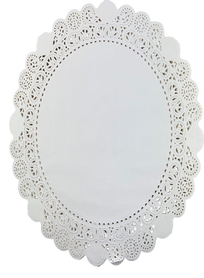 Worlds 50pc White Round Paper Doilies White Greaseproof Lace Paper Doilies 14" Inch - Image 4